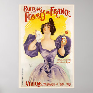 Parfums Perfume Advert Des Femmes de Franceby Jean Poster