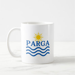 PARGA Greece, Sun Waves Coffee Mug