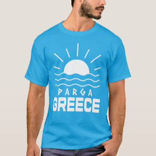 Parga Greece Sunshine And Sea Men's Teal T-Shirt