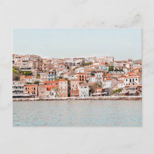 Parga town view from sea, Greece Postcard (Front)