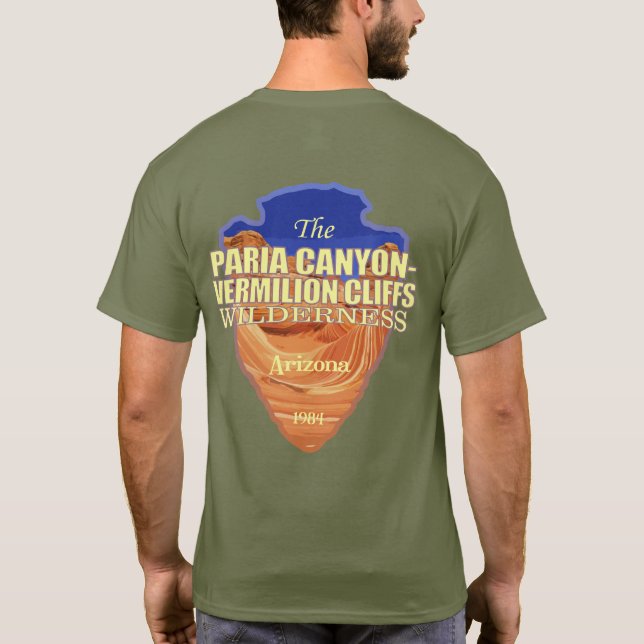 Paria Canyon - Vermilion Cliffs (arrowhead) T-Shirt (Back)