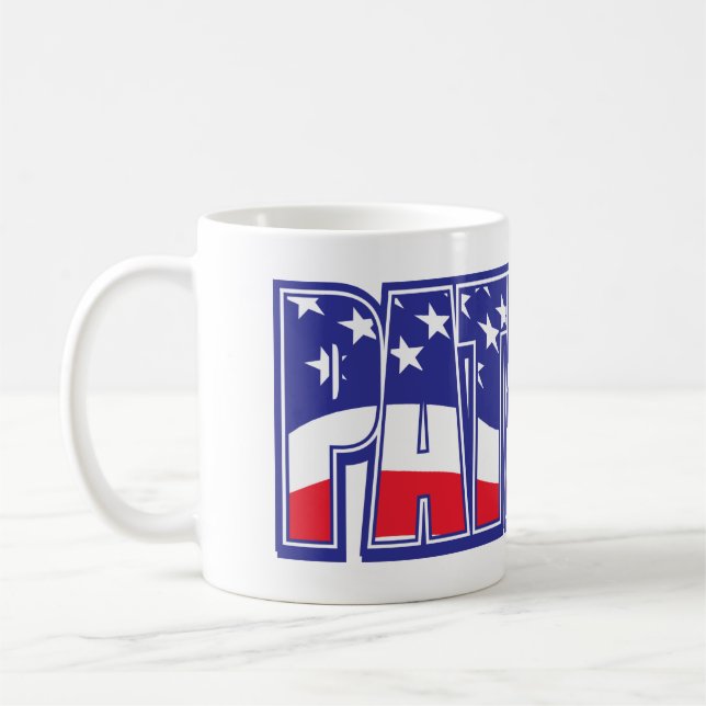 Pariot American Flag Coffee Mug (Left)