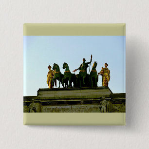 Paris 15 Cm Square Badge