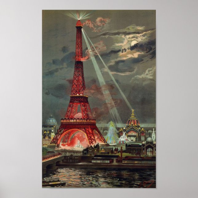 Paris 1889 – Expostion Universelle Eiffel tower Poster (Front)