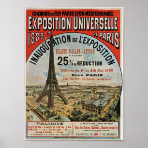 Paris 1889 - Expostion Universelle Weltausstellung Poster