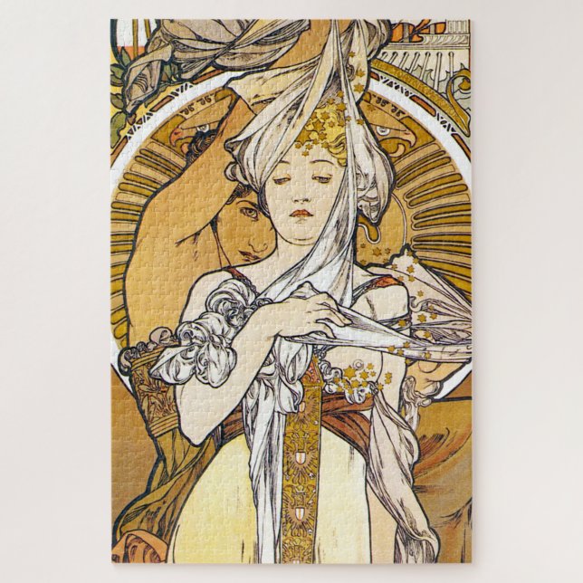 Paris 1900, Alphonse Mucha Jigsaw Puzzle (Vertical)
