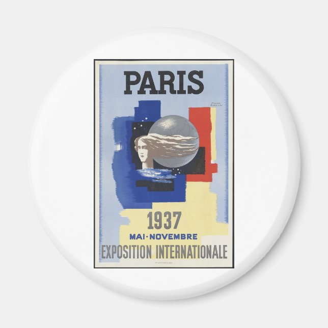Paris 1937 magnet (Front)