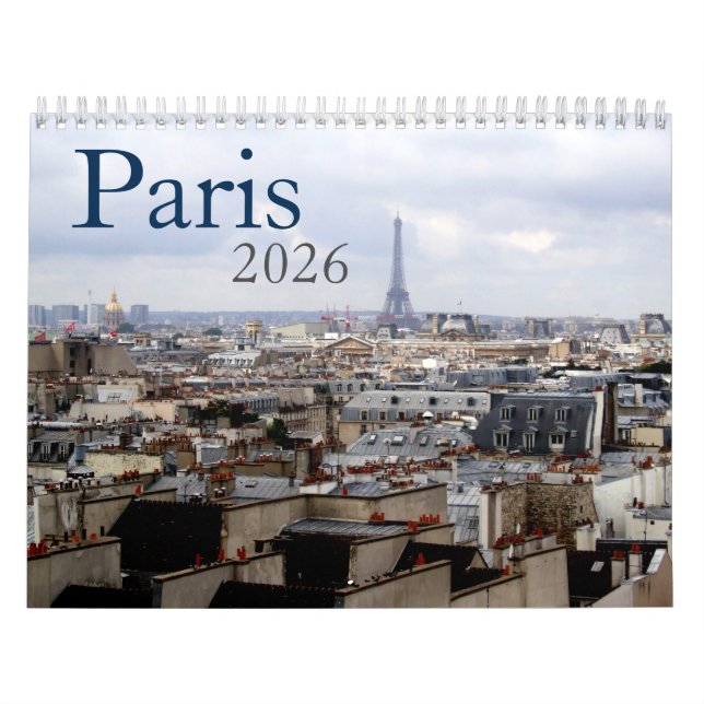 Paris 2026 Calendar (Cover)