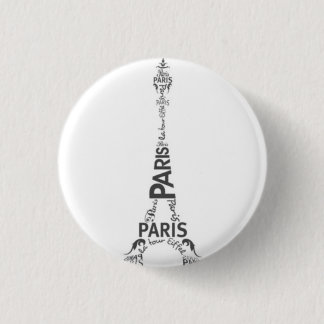 Paris 3 Cm Round Badge