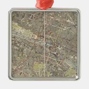 Paris 4 metal tree decoration