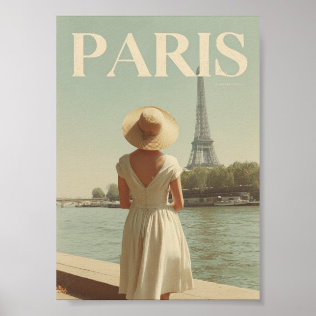 Paris 50s vintage poster (Front)