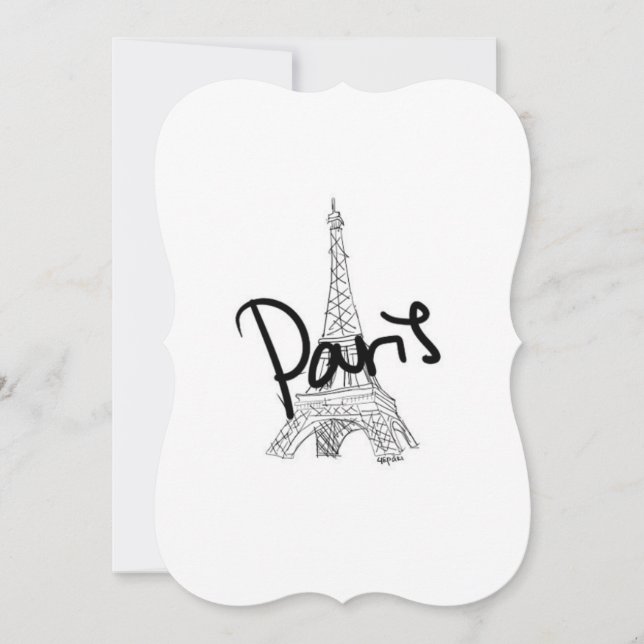 Paris 5x7 Invitation (Front)