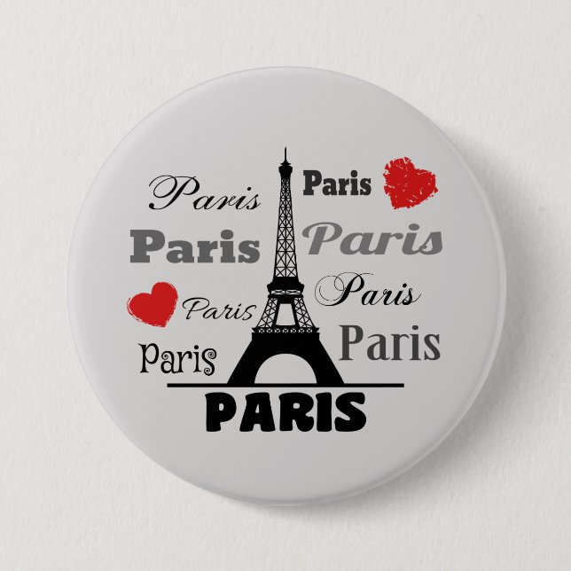 Paris 7.5 Cm Round Badge (Front)