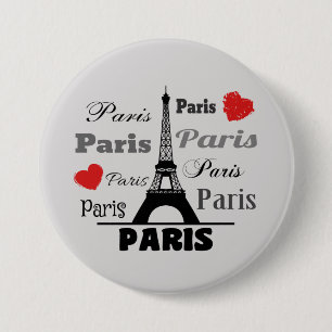Paris 7.5 Cm Round Badge