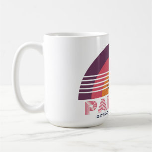 Paris 89 Retro Sunset Retro 80s Sunset Eiffel Mug