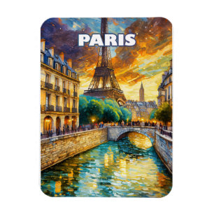Paris, a city of light in the heart magnet