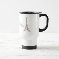 PARIS Abstract Grey Eiffel Tower