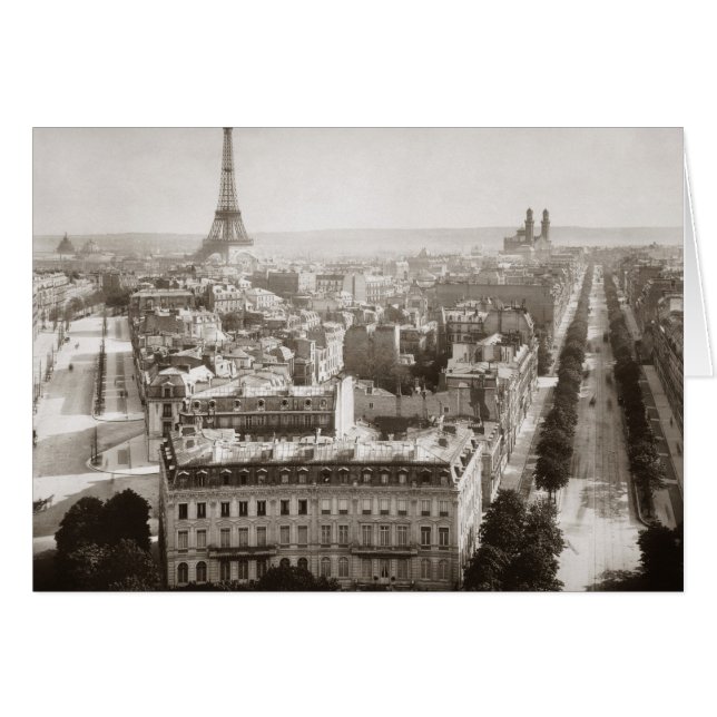 Paris: Aerial View, 1900 (Front Horizontal)