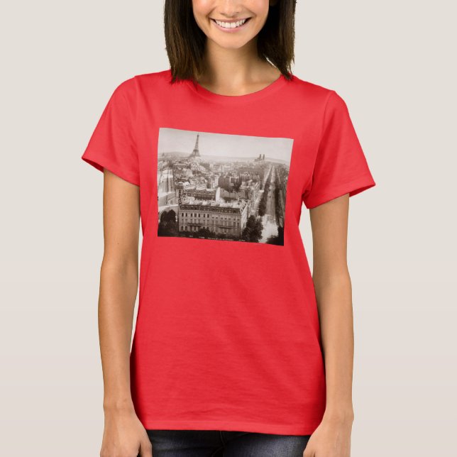 Paris: Aerial View, 1900 T-Shirt (Front)