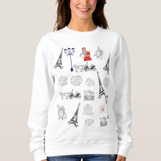 Paris Aesthetic Hoodie (Front)