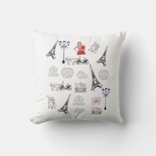 Paris Aesthetic Throw Pillow