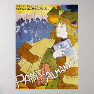 Paris Almanach by Georges de Feure - Vintage Poster