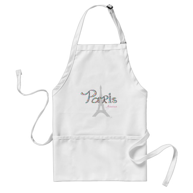 PARIS Amour with Eiffel Tower Standard Apron (Front)