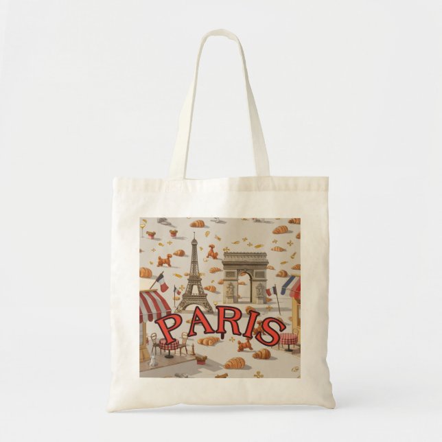 PARIS and Parisian Life Tote Bag (Front)