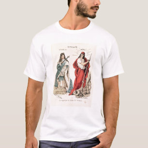 Paris and Versailles Glaring at Each Other, 1871 T-Shirt