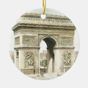 Paris, Arc de Triomphe Ceramic Tree Decoration