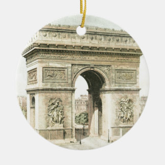 Paris, Arc de Triomphe Ceramic Tree Decoration