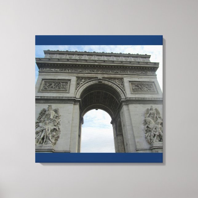 Paris - Arc D'Triomphe Canvas Print (Front)