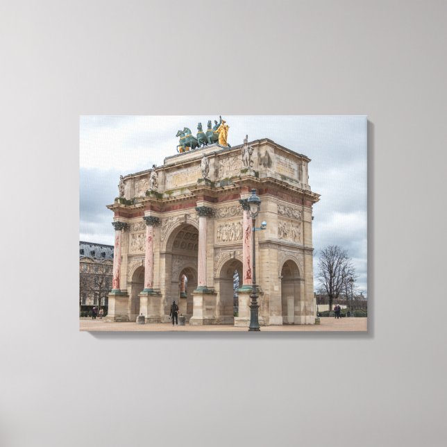 Paris Arc du Carrousel view canvas print (Front)