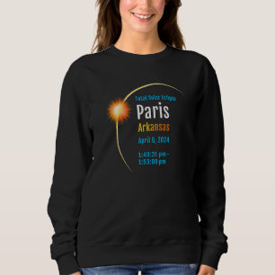 Paris Arkansas AR Total Solar Eclipse 2024 1 Sweatshirt