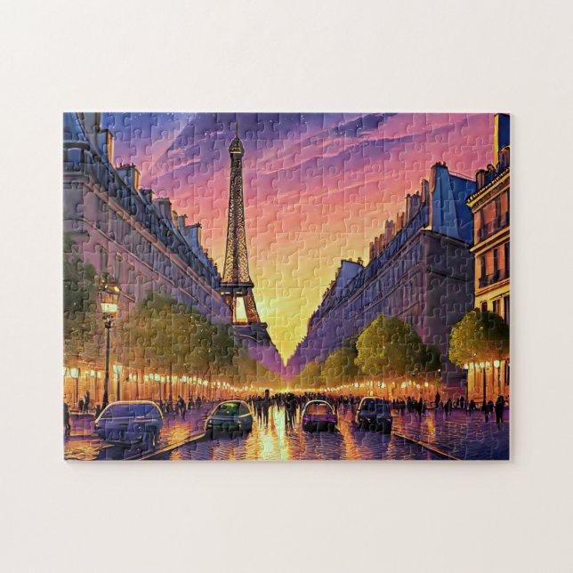 Paris Art 2 Skyline Art Photo Puzzles Paris France (Horizontal)