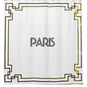 Paris Art Nouveau Art Deco Jugendstil Shower Curtain