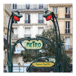 Paris Art Nouveau Metro - Photo Print