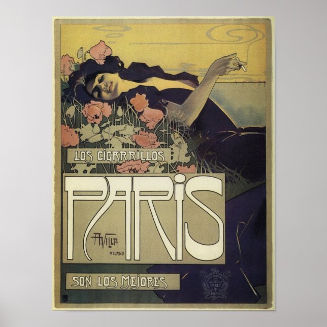 Paris Art Nouveau Poster (Front)