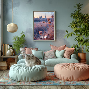 Paris: Artistic Photography with Coordinates. Poster