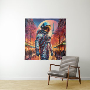 Paris astronaut tapestry
