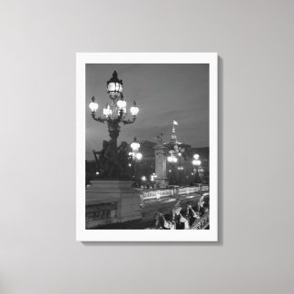 Paris at night canvas print