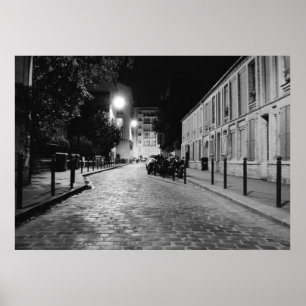 Paris at night poster