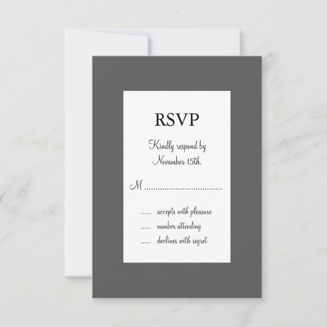 Paris at Night RSVP Card (Front)