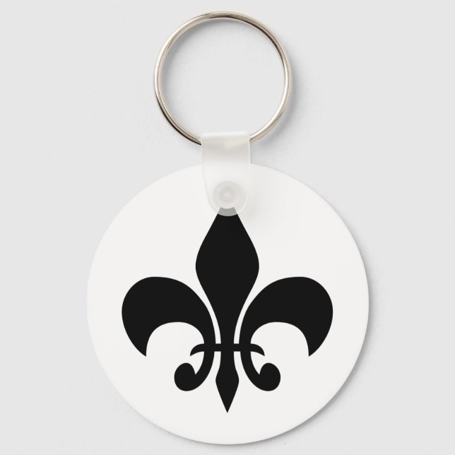 Paris at Night White Key Chain (Front)