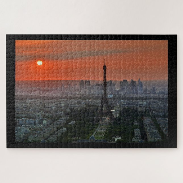 Paris at Sunset Jigsaw Puzzle (Horizontal)