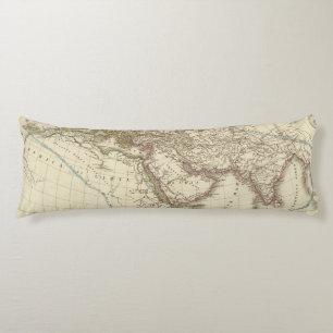 Paris atlas map body cushion