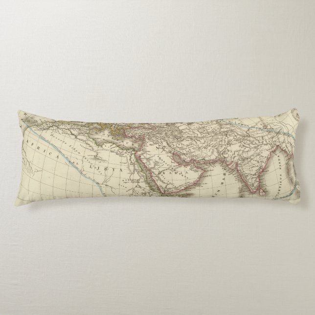 Paris atlas map body cushion (Front)