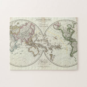 Paris Atlas Map Jigsaw Puzzle