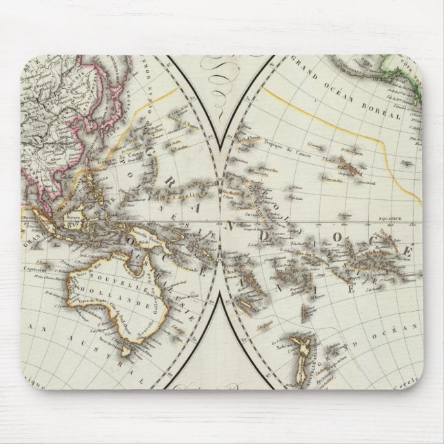 Paris Atlas Map Mouse Mat (Front)