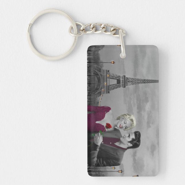 Paris B&W Key Ring (Front)